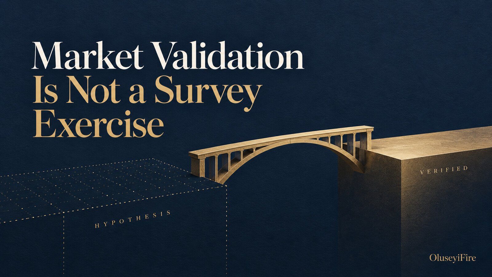 Market validation strategy moving from assumptions to tested commercial evidence